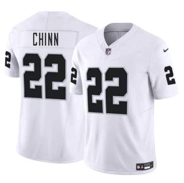 Men & Women & Youth Las Vegas Raiders #22 Jeremy Chinn White 2025 F.U.S.E. Vapor Stitched Jersey